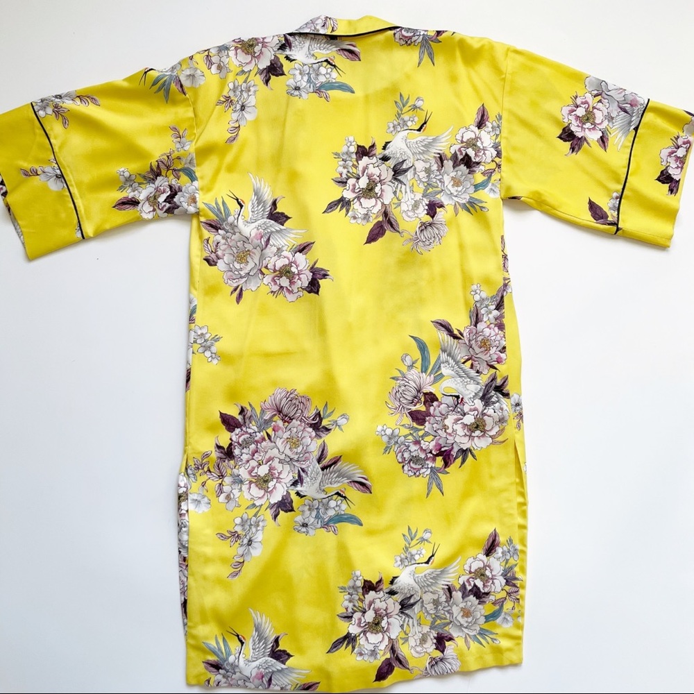 ‼️SOLD‼️TOPSHOP Heron Print Kimono Suit - Picture 8 of 16